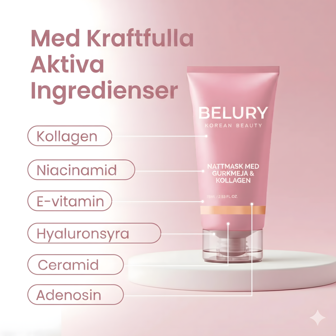 Kollagen Nattmask